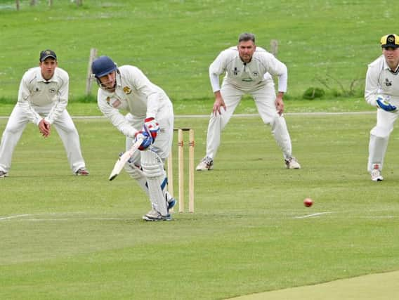 Haywards Heath man Leckie in action