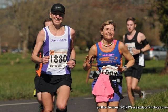 Amanda was training for an Ironman challenge when her back brake failed down Bury Hill and she crashed into a road sign