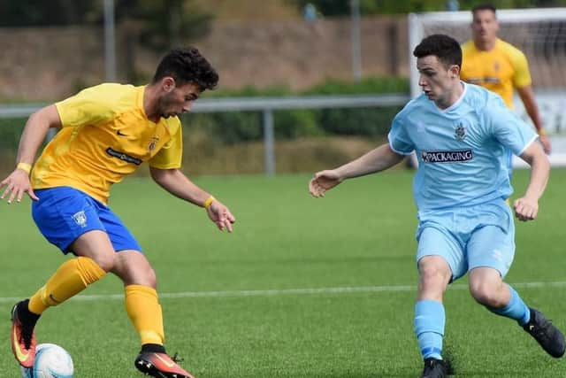 Action from Lancers' home clash with Eastbourne Town on Saturday. Picture by Liz Pearce LP170803