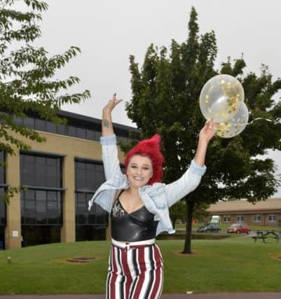 Sussex Downs College A level results 17/8/17 -Jade Earley  (Photo by Jon Rigby) SUS-170817-112956008