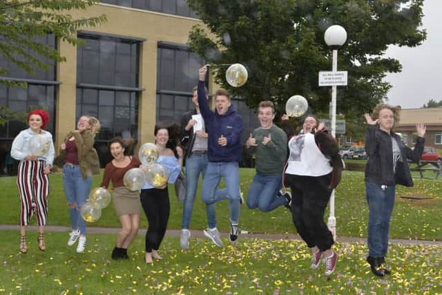 Sussex Downs College A level results 17/8/17 - (Photo by Jon Rigby) SUS-170817-122612008