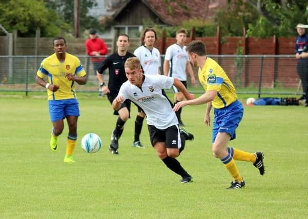 Pagham on the attack against Sittingbourne in the FA Cup / Picture by Roger Smith