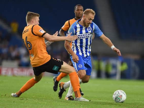 Jiri Skalak on the run against Barnet. Picture by Phil Westlake (PW Sporting Photography)