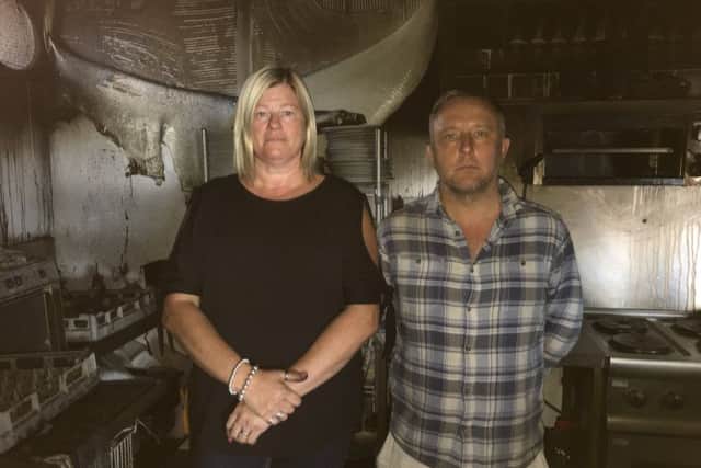 Julie Fear, owner of The Boat House in the Marina in Ferry Road, Littlehampton, with chef Stuart Harmer
