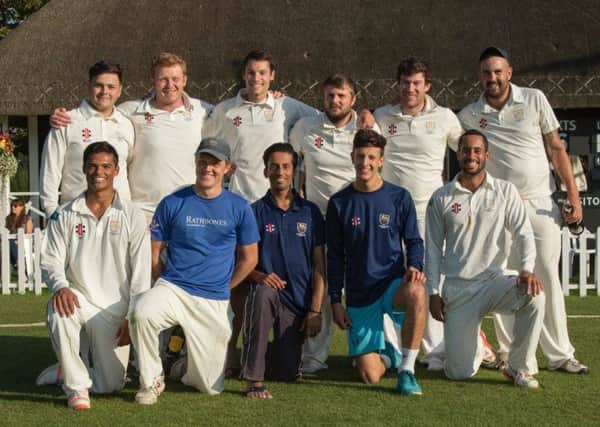 Chichester Priory Park celebrate the title at Goodwood / Picture by Malcolm Lamb