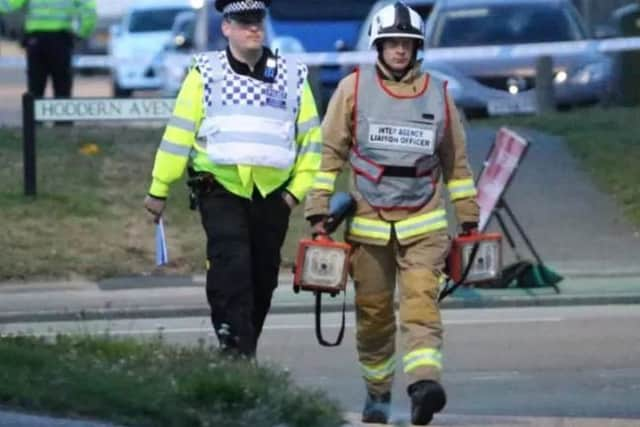 Residents were evacuated because of the bomb scare