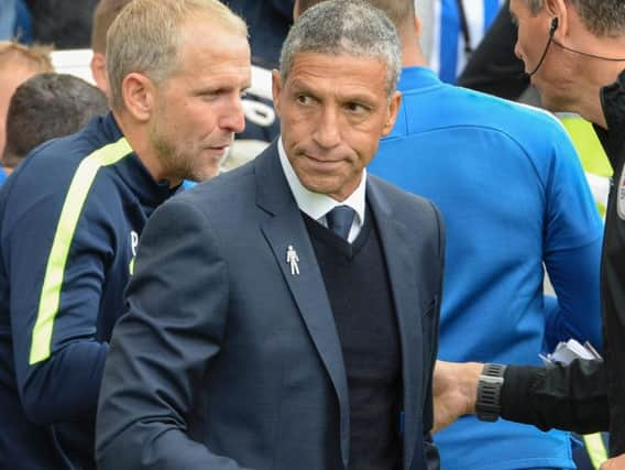 Brighton manager Chris Hughton. Picture by Phil Westlake (PW Sporting Photography)