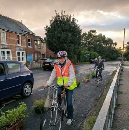 Cyclists taking part in the event at Westgate