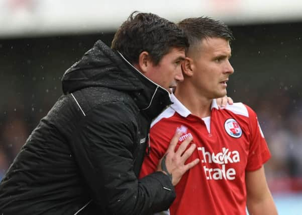 Harry Kewell and Dean Cox. Crawley Town v Brighton and Hove Albion. Picture by PW Sporting Photography SUS-170725-085300001