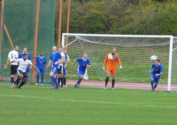 Action from Pagham's visit to Broadbridge Heath / Picture by Carol Davidson