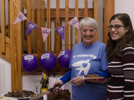 Volunteer Janice Carter (left) and digital communications officer Donna Grout