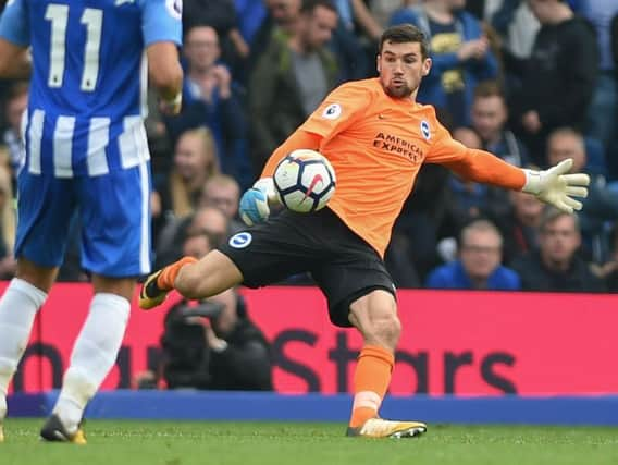 Albion keeper Mathew Ryan. Picture by Phil Westlake (PW Sporting Photography)