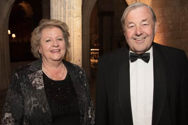 Hilary and David Tupper. Hilary is chairman of Festival of Flowers