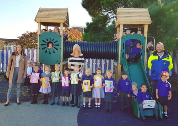 Schoolchildren at Shoreham Beach Primary School