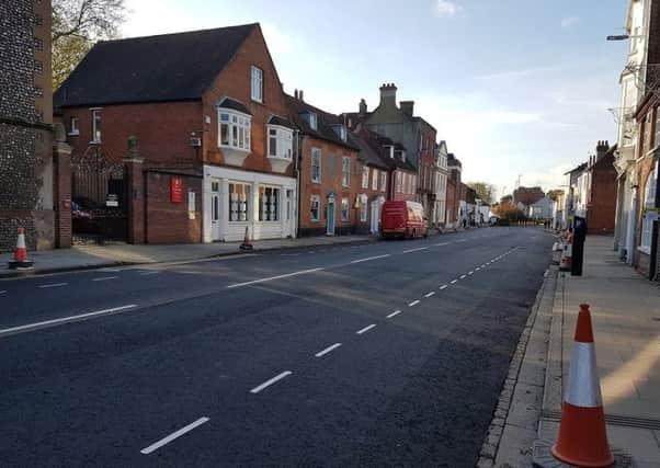 West Street, Chichester, resurfacing works