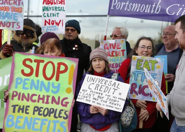 National protests have taken place against Universal Credit. Picture: Habibur Rahman