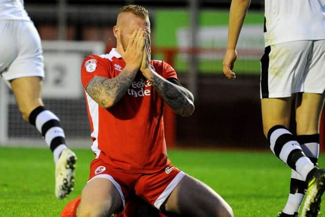 Crawley town FC v Forest Green FC. Thomas Verheydt. Pic Steve Robards  SR1727485 SUS-171111-163222001