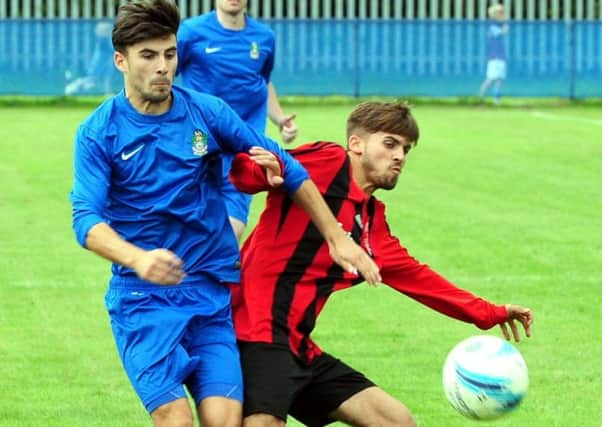 Ryan Morey's double downed Hailsham / Picture by Kate Shemilt